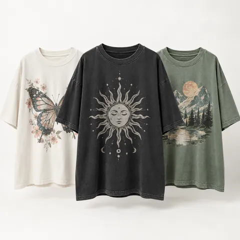 Oversized graphic tees
